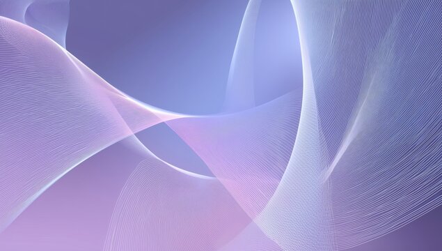 Abstract white lines, light blue background, light pink and dark gray gradient, circular wave shape with glowing effects Generative AI