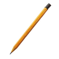 Wooden-like pen, angled view,  realistic graphic