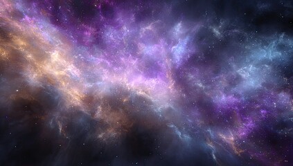 Naklejka premium Colorful nebulae in deep space