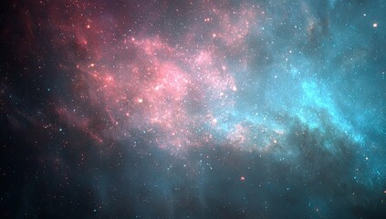 Fototapeta premium Abstract nebula expanse of cosmic dust and light