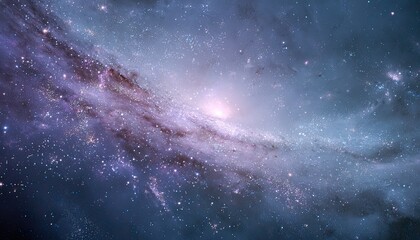 Fototapeta premium A vibrant cosmic landscape of swirling galaxies