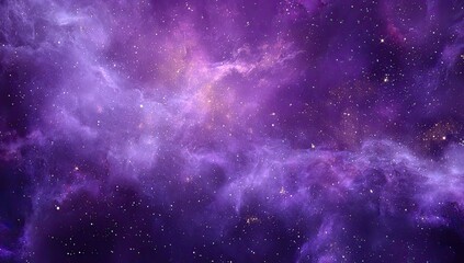 Fototapeta premium Cosmic Nebula, vibrant purple hues