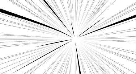 Obraz premium Speed Lines Radial Motion Background