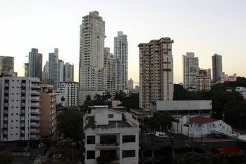Panama City Skyline: Urban Sprawl and Tropical Greenery