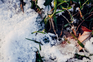 ice climber on the river