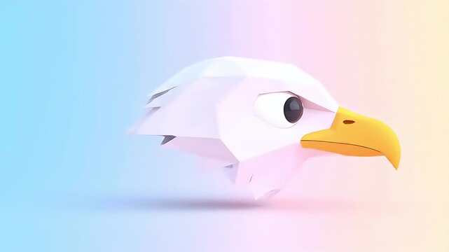 Geometric eagle head design