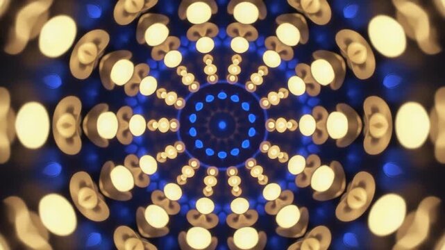 Elegant Candelabra Light Pattern | Flickering Candlelights Abstract Video