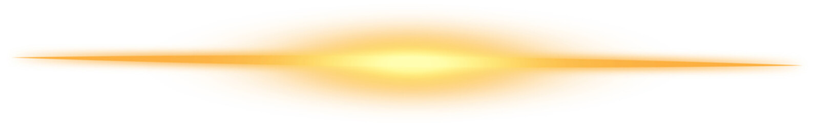 Golden glowing line light effect