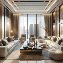 Fototapeta premium Living room interior design 