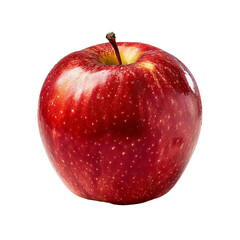 Ruby Red: A striking, close-up image of a single, perfectly ripe red apple, showcasing its smooth skin and inviting freshness.