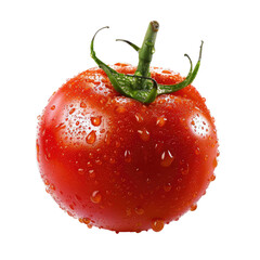 Single, ripe tomato, wet with water droplets (3)