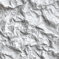 Obraz premium Wrinkled Paper Texture: A close-up, high-angle shot reveals a textured, crumpled sheet, its folds and shadows playing with light and creating a captivating abstract design.