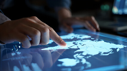 Modern Technology with Virtual Map Interface