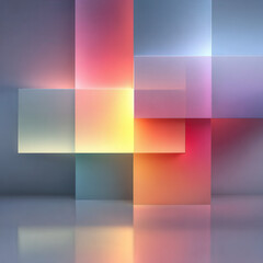 Fototapeta premium Vibrant Abstract Light Composition