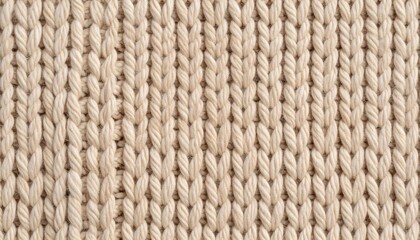 High-resolution close-up of woven cotton textile in neutral tones