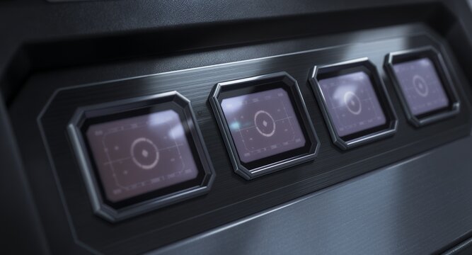 Futuristic HUD Display Sleek, Modern UI Design for Technology and Sci-Fi Projects