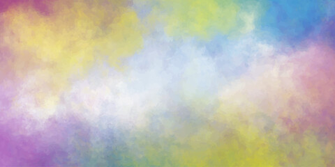 Colorful abstract watercolor art with a textured, vintage background of bright pastel colors