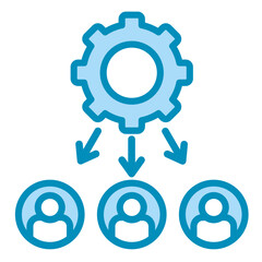 Resource Allocation  Icon Element For Design