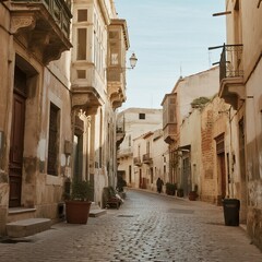Obraz premium narrow street in the old town of jerusalem
