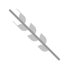 Minimalist Wheat Stalk Icon