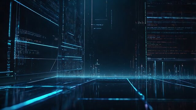 abstract background with binary code