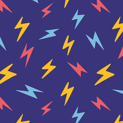 seamless pattern with lightning