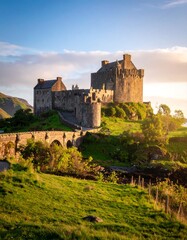 Fototapeta premium Historic castle at dawn