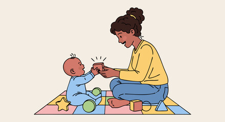 Vector Minimalist Geometric SVG Icon Set with Circles and Line Art Style in Blue and Gray