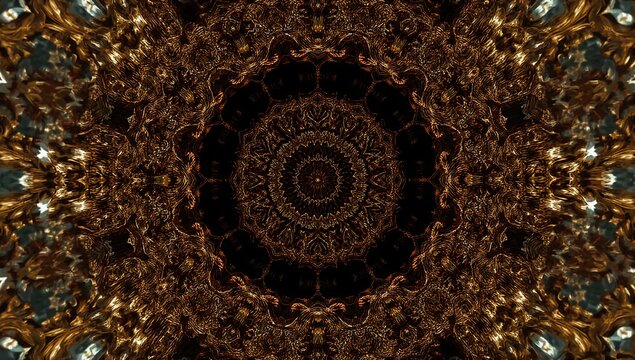 Photo of intricate abstract circular design with a mesmerizing pattern creating a visually stunning and captivating background texture