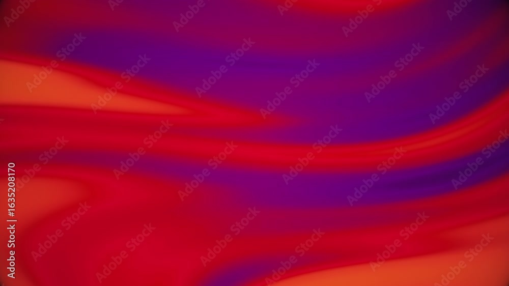 Wall mural abstract deep red and purple fractal background loop