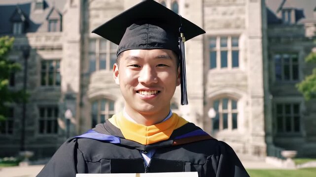 University Graduates Smiling with Proudness