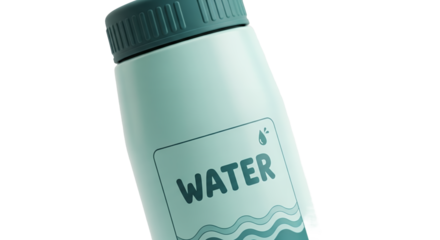Stylish Teal Water Bottle - Hydration on the Go