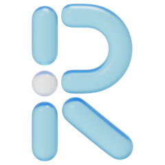 3D Geometric R Icon