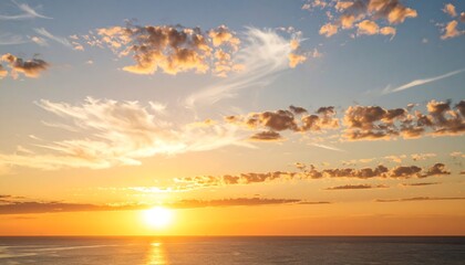 Naklejka premium Sunset over the ocean (4)