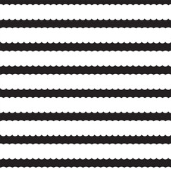 black and white circular line art