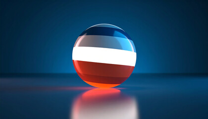 Illuminated Sphere: An artful illuminated sphere presents a striking visual display of light and reflection.