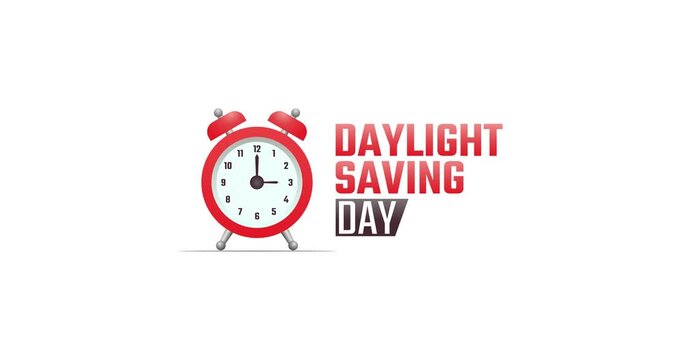 daylight saving day motion video, ideal for daylight saving day celebration