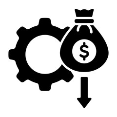 Budget Reduction Icon