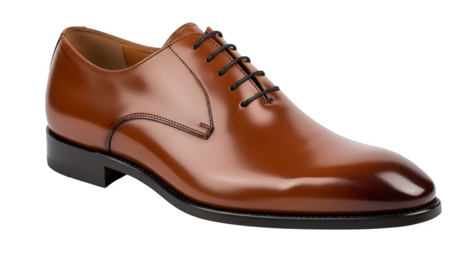 Elevate your style with this refined brown leather dress shoe, a modern classic for business professionals seeking sophisticated elegance