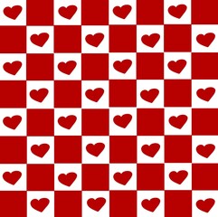 seamless pattern with hearts