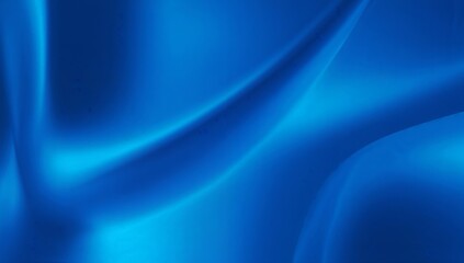 Elegant abstract blue background featuring smooth, silky waves and flowing lines. A modern graphic design with a soft gradient texture for digital art.