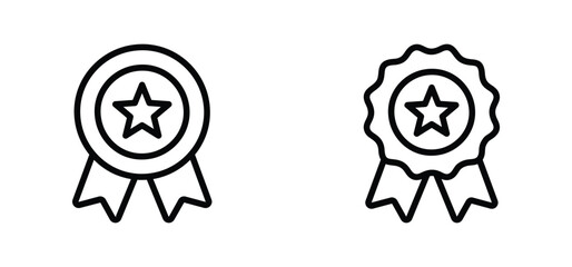 award medal icon vector
