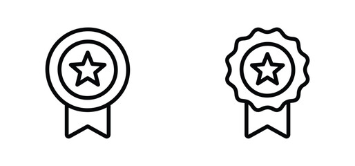award medal icon vector