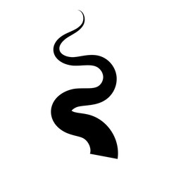 Black winding road illustration vector graphic design element isolated on white background image path curve. A winding black path on a transparent background