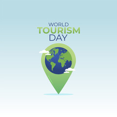 vector graphic of World Tourism Day ideal for World Tourism Day celebration