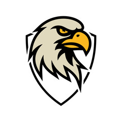 Eagle e sport logo vector illustration design templates simple and modern concept, isolated on white background