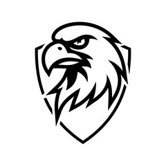 Eagle e sport logo vector illustration design templates simple and modern concept, isolated on white background
