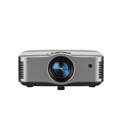 Illustration of modern multimedia projector for home theater isolated on transparent background