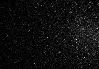 Abstract starry night sky with sparkling lights in deep space