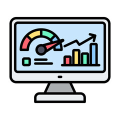 Kpi Monitoring Icon